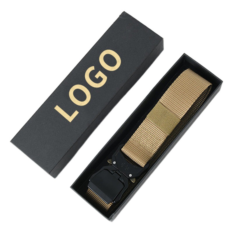 Lightweight Aluminum Alloy Buckle Men Belt Amazon Hot Selling Tactical Belt Quick Release Nylon Belt in stock