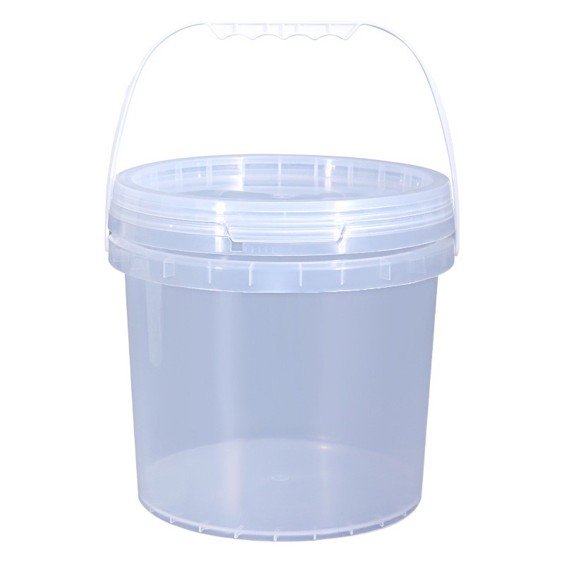 Wholesale Pp Food-Grade Takeout Pickled Vegetable Packaging Buckets, Jellyfish 1L-20L Hot Pot Sauce Transparent Sealed Plastic Buckets