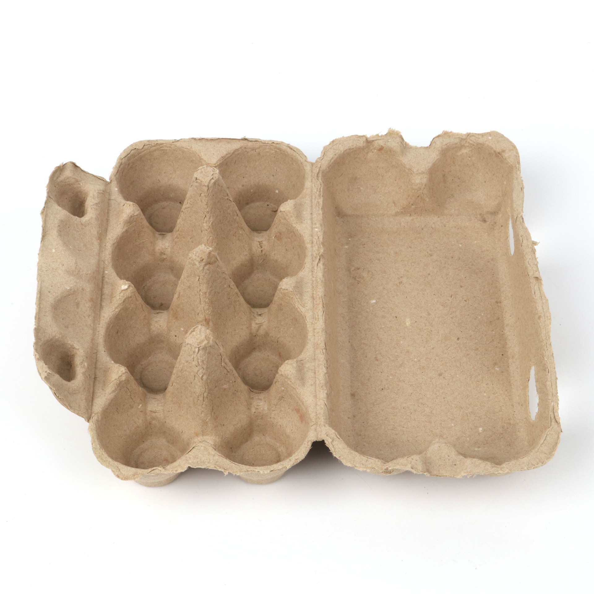 Picture of Manufacturer Wholesale 8-Piece Natural Color Wide-Lid Egg Tray Paper Pulp Egg Packaging Box Disposable Paper Egg Tray