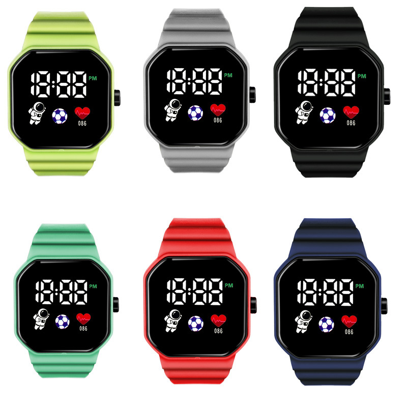 2023 New C3-12 Astronaut Led Digital Watch Square Digital Sports Student Button Digital Watch