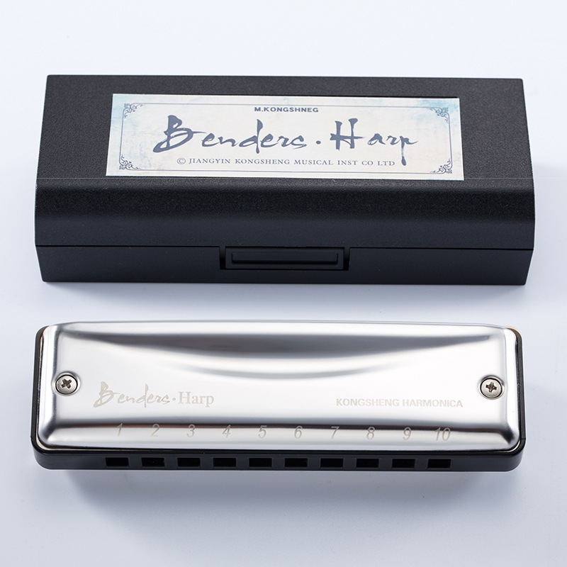 Picture of 10 Hole Blues Harmonica Hole Sound Adult Professional Blues Musical Instrument Beginners Practice Beginners Easy to Learn Harmonica