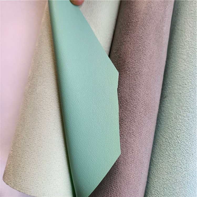 Table Mat Leather Fabric Imitation Microfiber Leather Thick Sheepskin Pattern Nappa Same Base Luggage Mouse Grip Ready-Made Artificial Furniture