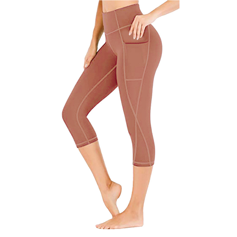 Picture of Cross-Border New Three-Quarter Pants, Multi-Color Sexy Yoga Wear Leggings, Fitness Pants, Slim Fit, Hip-Lifting, High-Waisted, Cross-Border Hot Sale