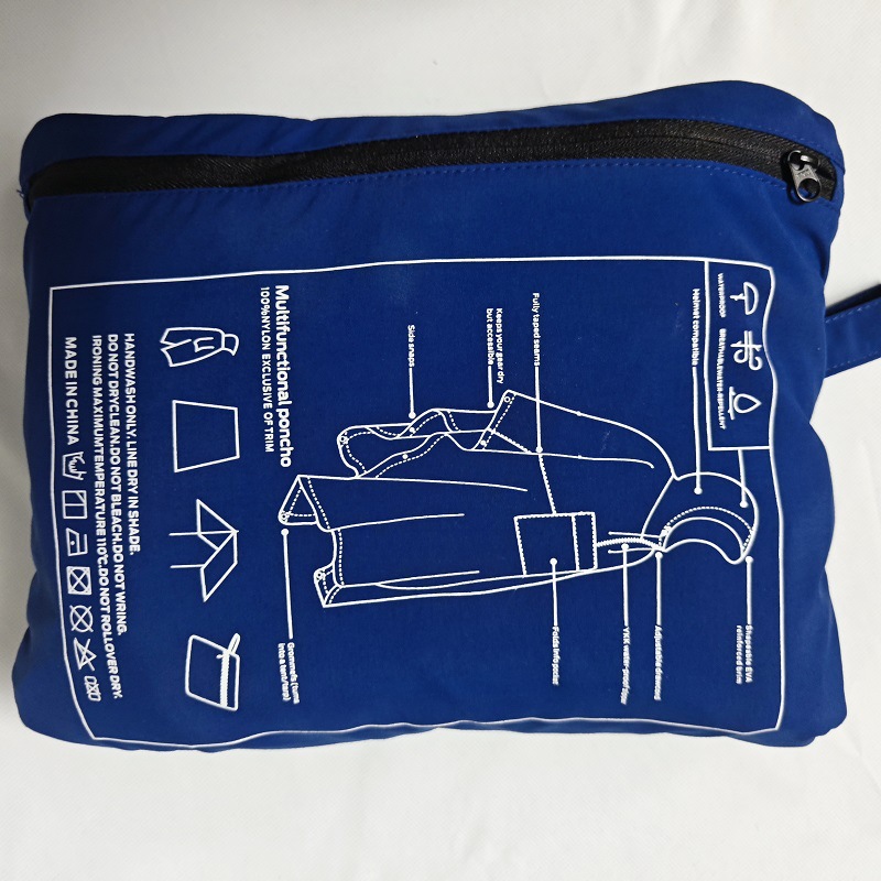 Picture of Tactical Raincoat Outdoor Waterproof Multi-function Anti-rainstorm Pressure Glue Rain Travel Mountaineering Fishing Camping Portable Folding