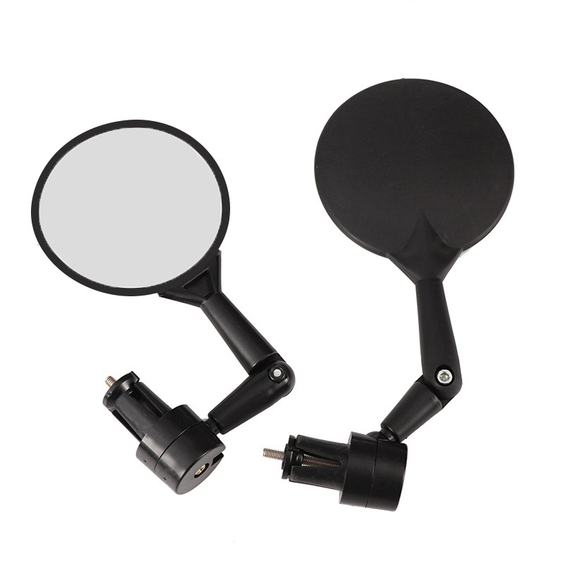 [360-degree rotating convex wide-angle bicycle grip blocking mirror] acrylic mountain bike rearview mirror