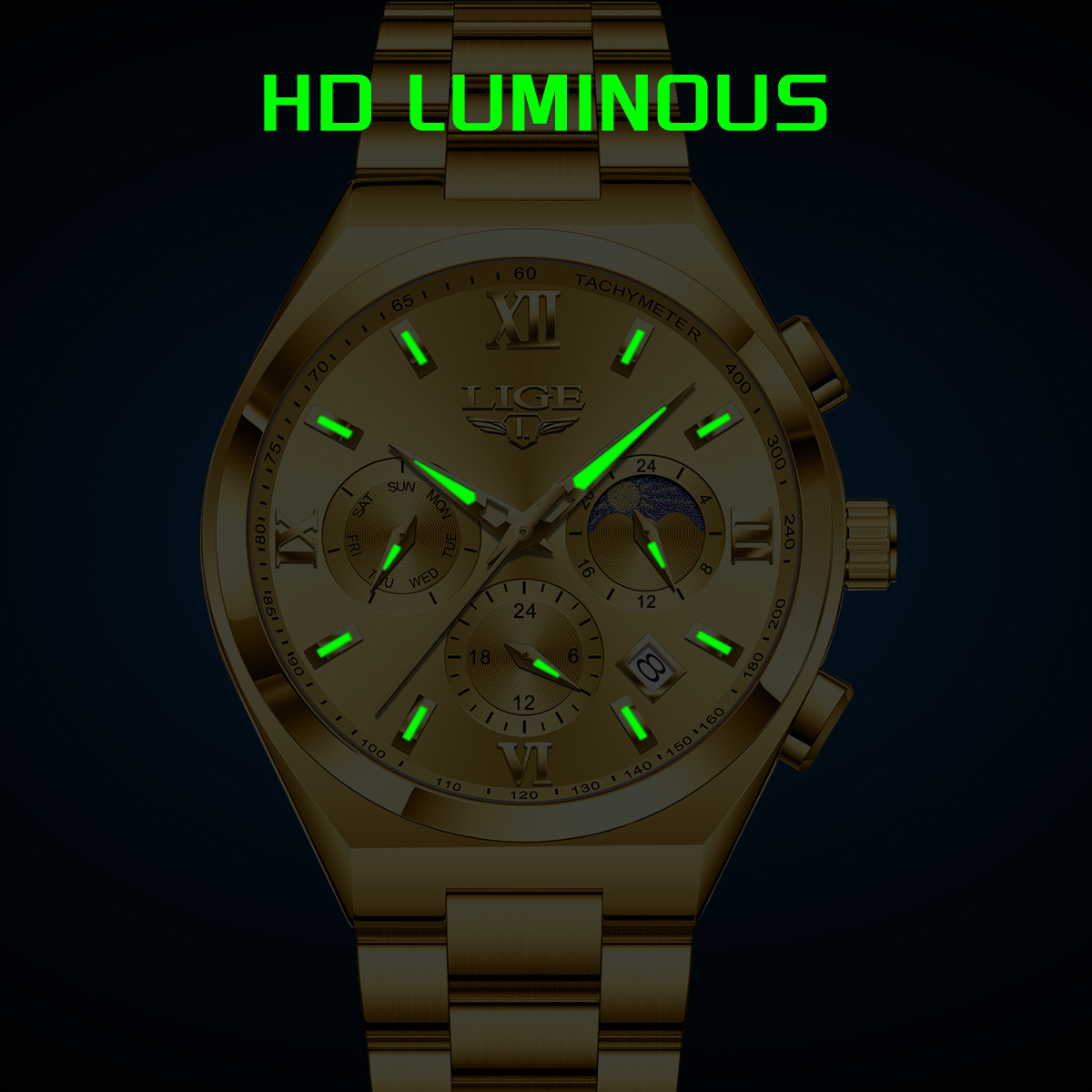 Picture of LIGE/LIGE Watch Cross-border Hot-selling Multifunctional Waterproof Quartz Watch Luminous Men's Watch Men's Watch