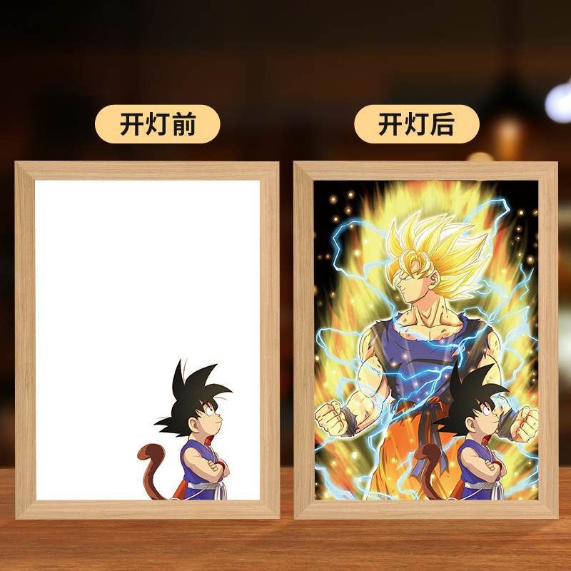 Picture of Carefully Selected Dragon Ball Carrot Goku Lighting Painting Vegeta Super Saiyan Creative Atmosphere Light Ornaments