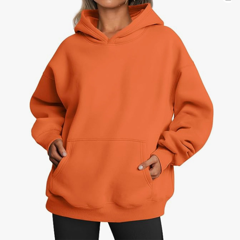 Picture of Amazon Europe and the United States cross-border foreign trade independent station 2023 new women's spring and autumn hooded sweater casual pocket jacket