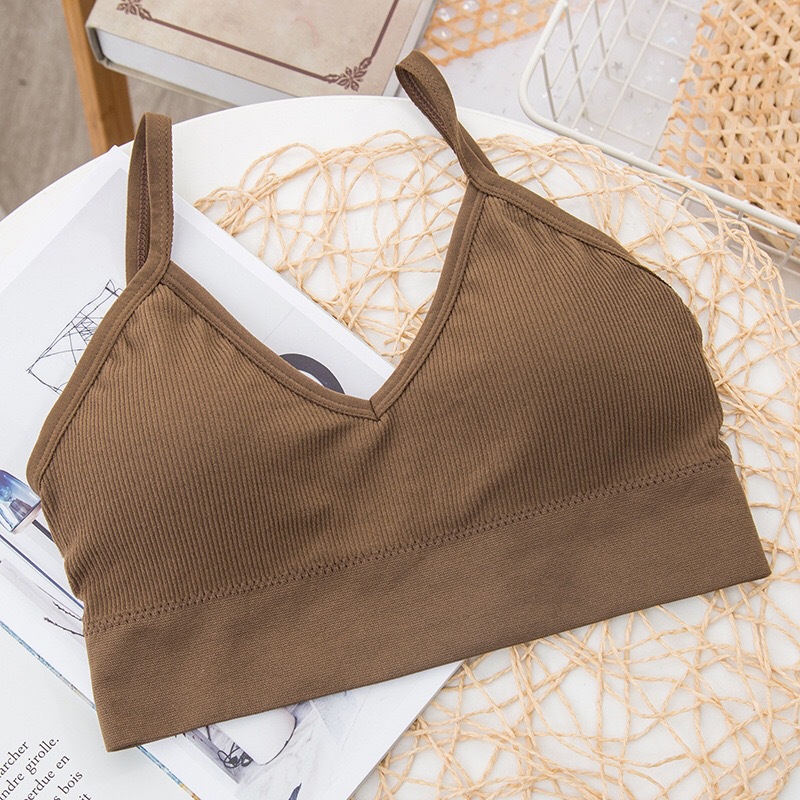Picture of Live online popular big U back wrapped chest spring and summer seamless strap without steel ring anti-exposure Sports plus size tube top