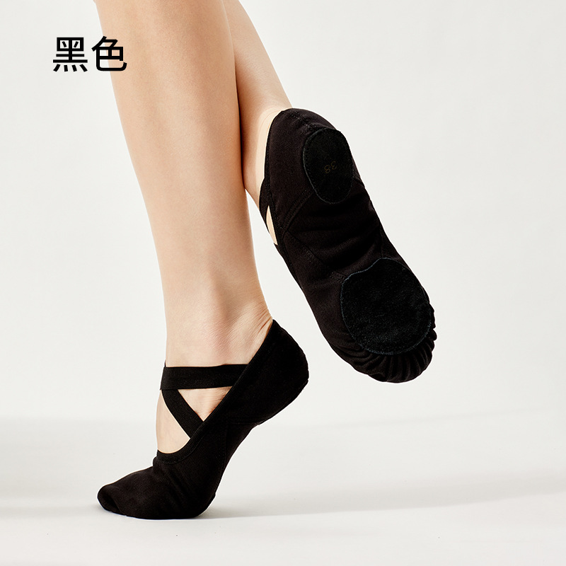 Picture of New elastic cloth dance shoes soft-soled women's ballet cat claw shoes adult dancing figure yoga exercise shoes for men and women