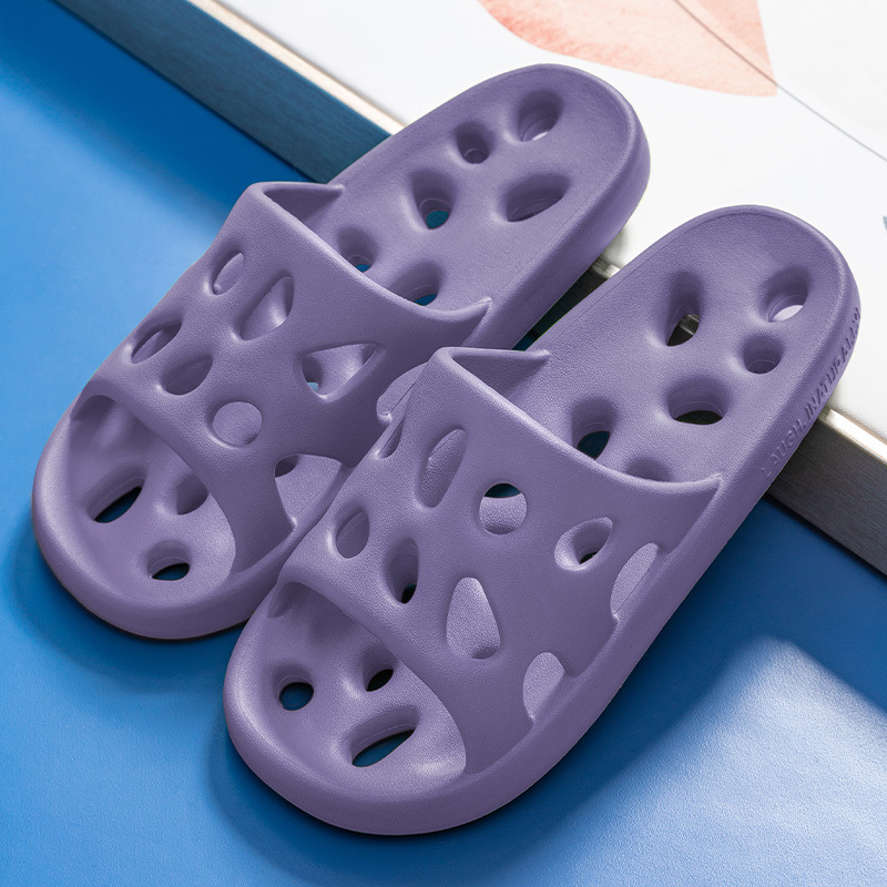 Picture of Bathroom Slippers Men's Summer Indoor Home Bathing Hollow Water Leakage Quick-drying Non-slip Couple Slippers Women's Summer