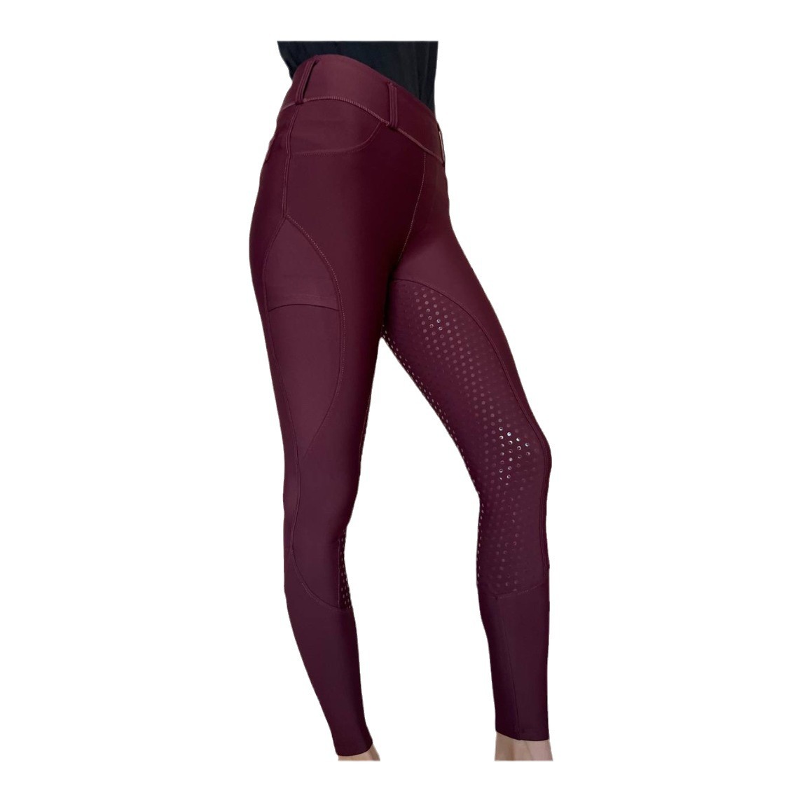 Picture of Full-seat silicone equestrian pants anti-Pilling outdoor riding tights women's tights equestrian clothing