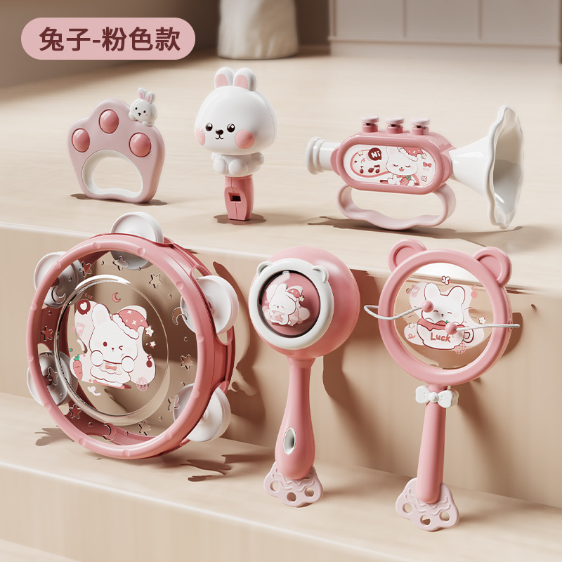 Picture of Cross-Border Early Education Rattle Musical Instrument Toy Set Two-In-One Material to Exercise Baby's Hearing, Sensory and Tactile Toys