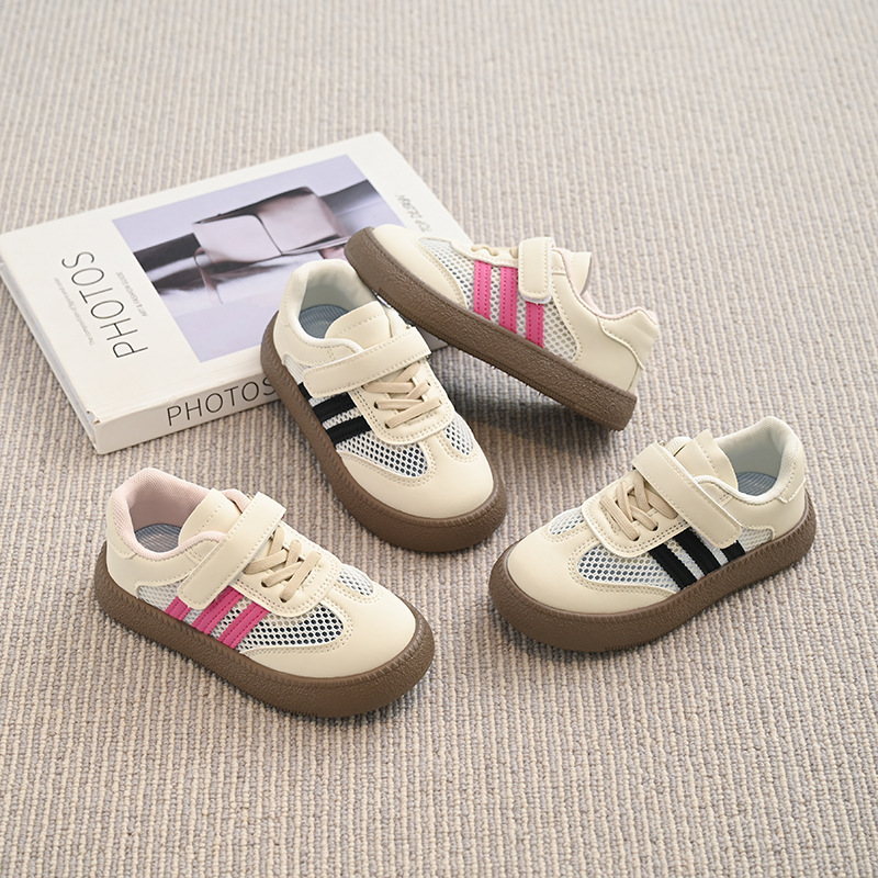 Girls' Shoes 2025 Summer New Children's Breathable Mesh Sneakers, Moral Training Shoes, Boys' Soft-Soled Forrest Gump Shoes Trendy