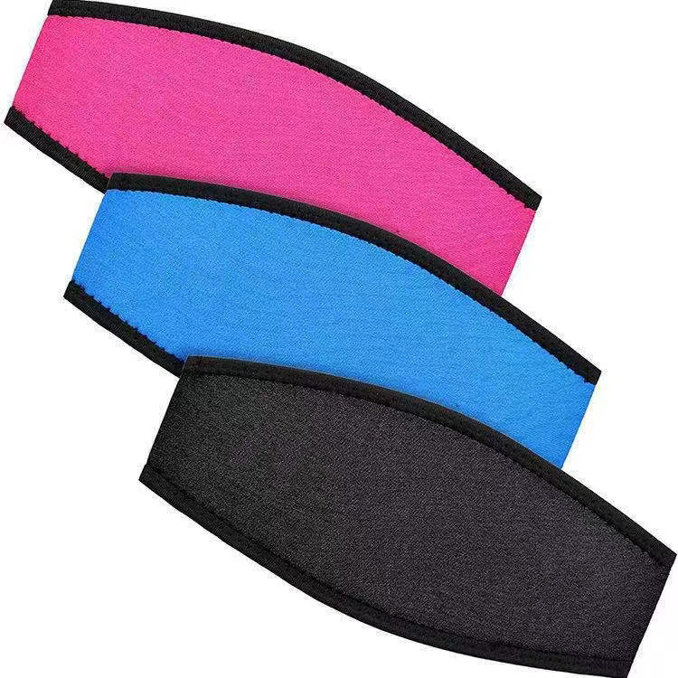 in stock multi-color universal diving goggles mask strap hair conditioner snorkeling mask with double layers swimming goggles strap