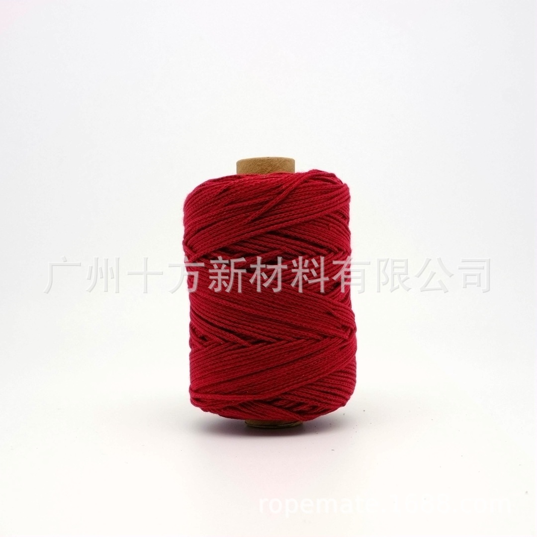 Picture of Wholesale color 1.5mm round strand yarn combed cotton thread crochet wool knitting handmade thread DIY cotton rope
