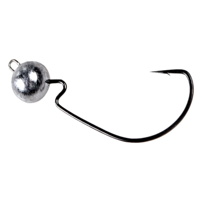 Lead Head Hook Crank Hook Anti-Hanging Bottom Fishhook with Barbed High Carbon Steel 3G5G7G10 Crank Lead Head Hook Bottom Fishing