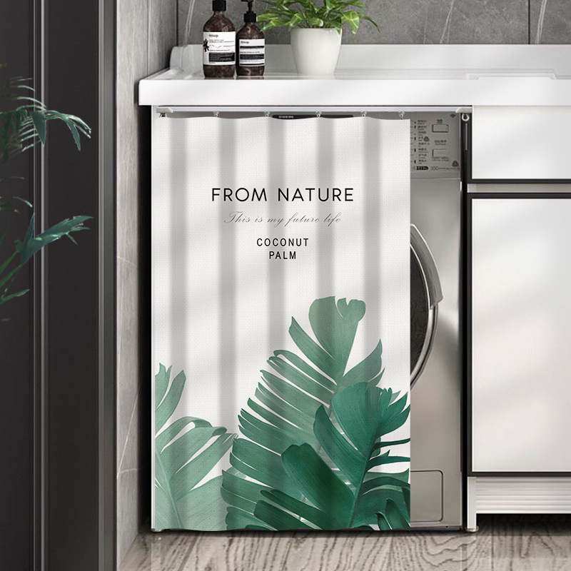 Picture of Balcony drum washing machine sun protection waterproof covering curtain drying cabinet full shading slide cover cloth dustproof heat insulation cover cloth