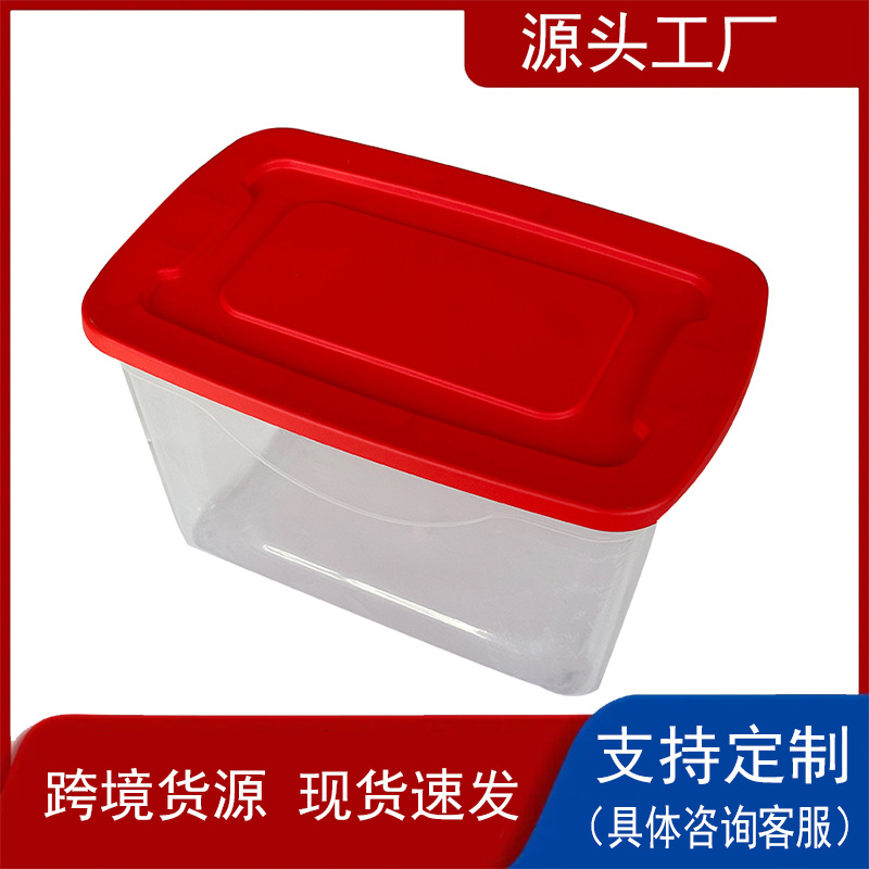 20 Gallon Storage Box with Lid, Toy Storage Box, Clothing Storage Box, Thickeneded Transparent Plastic Box, Large Capacity