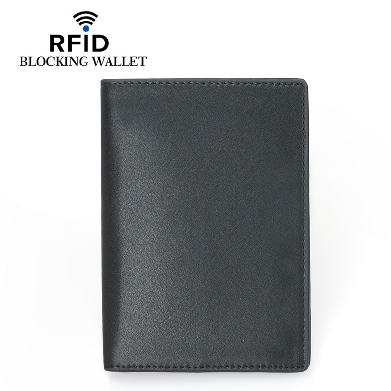 Picture of Amazon cross-border explosions in stock RFID passport bag multi-functional leather passport this certificate air ticket travel essential