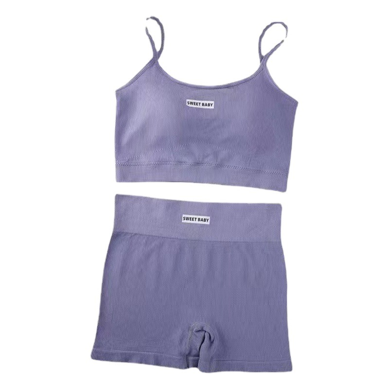 Summer hot new women's vest with chest pad sling suit sports summer versatile girl vest