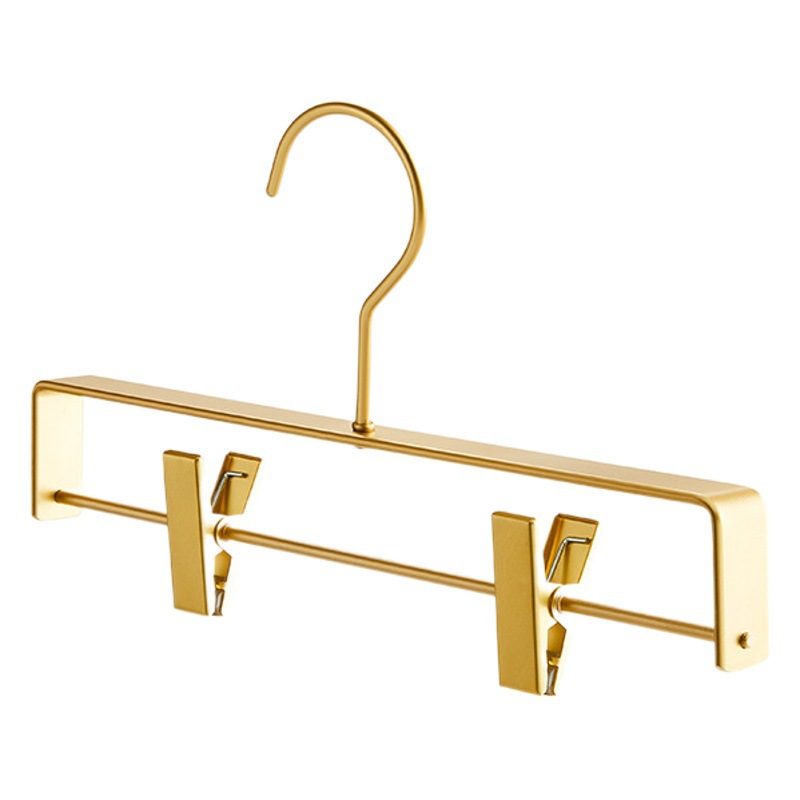 Picture of More than Storage Wardrobe Aluminum Alloy Pants Rack Non-slip Pants Clip Household Adult Multi-functional Clothes Hanger with Clip