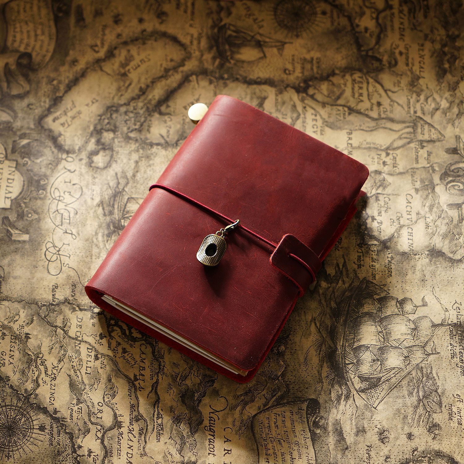 Picture of Travel Notebook Notebook Cowhide Genuine Leather Diary Retro Notepad Creative Record Tn Spot Wholesale