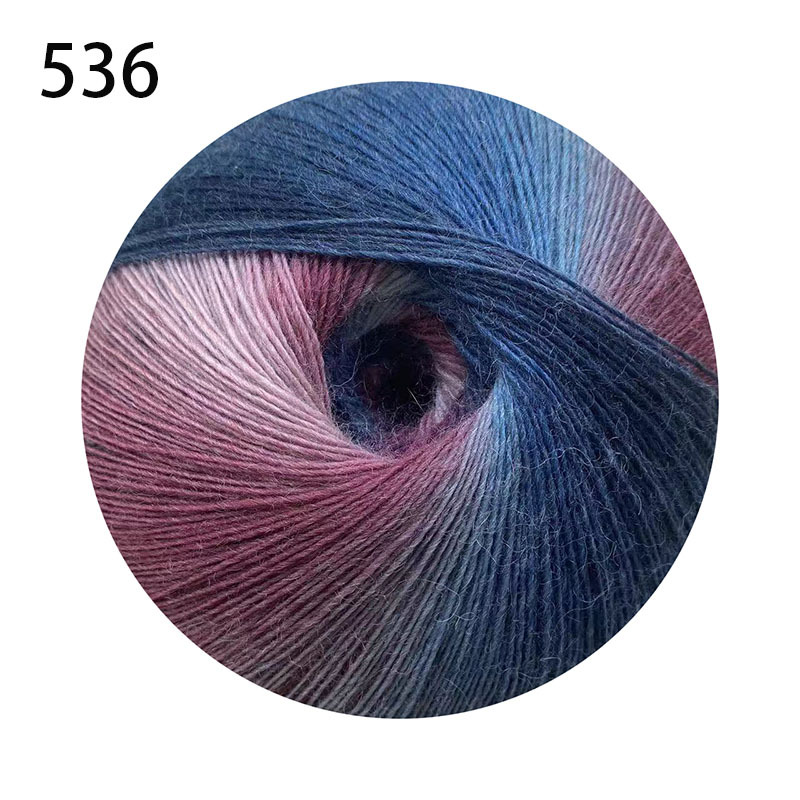 Picture of 1000 m Magic Ball Rainbow Wool Wool Wool Hand-Woven Crochet Shawl Hat Scarf Coat Coarse Baby Wool Ball