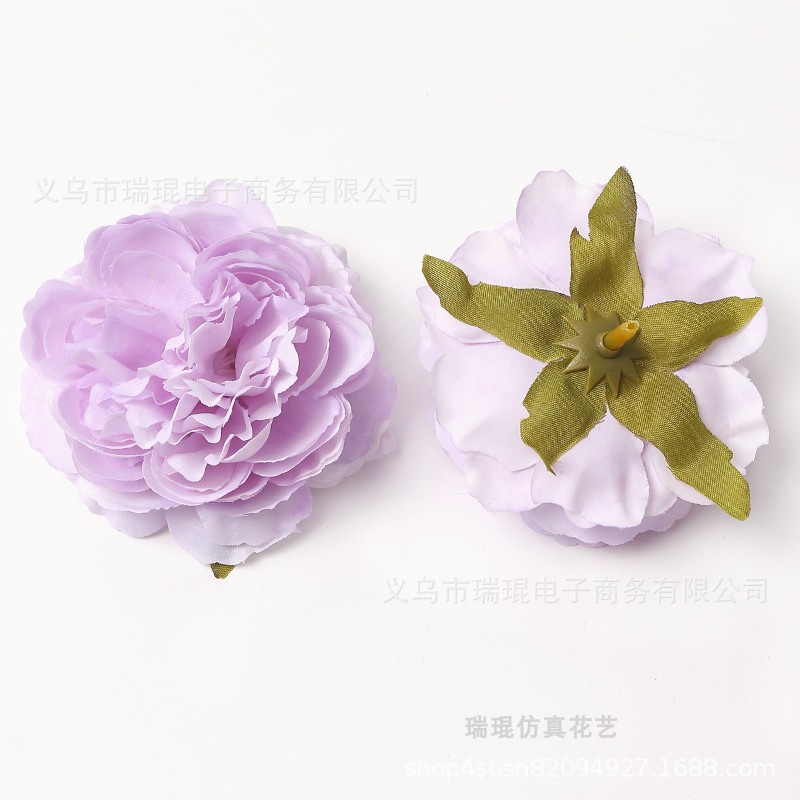 Picture of Purple artificial flower artificial flower silk flower diy handmade wreath headdress hair accessories wedding set