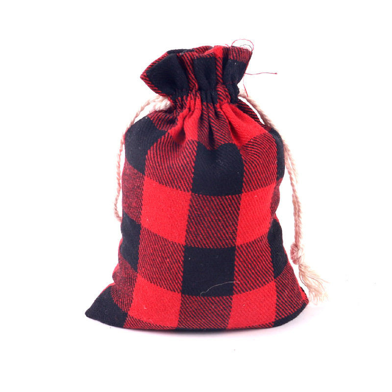 Picture of Factory Wholesale Cotton Bag Drawstring Christmas Advent Calendar Candy Gift Packaging Bag Cotton Cloth Bundle Pocket Wholesale