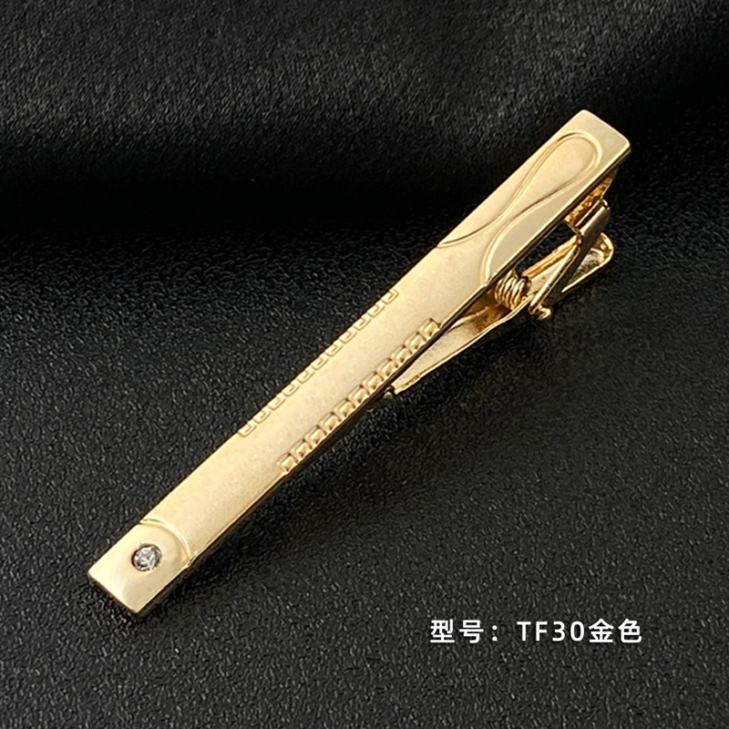 Picture of Men's Tie Clip Manufacturer Direct Sales Yiwu Cross-Border Business Metal Tie Clip Tieclips Bow Tie Business Style