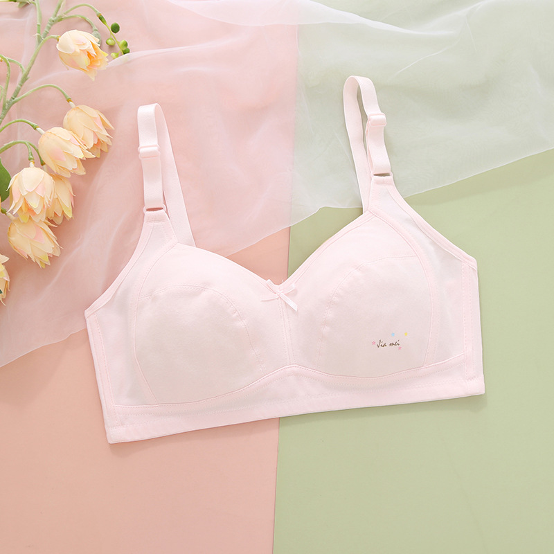 Picture of Girls' Underwear Developmental Small Vest Thin Pure Cotton Tube Top for Primary School Students Junior High School Senior high school Children Girls' Bra Summer
