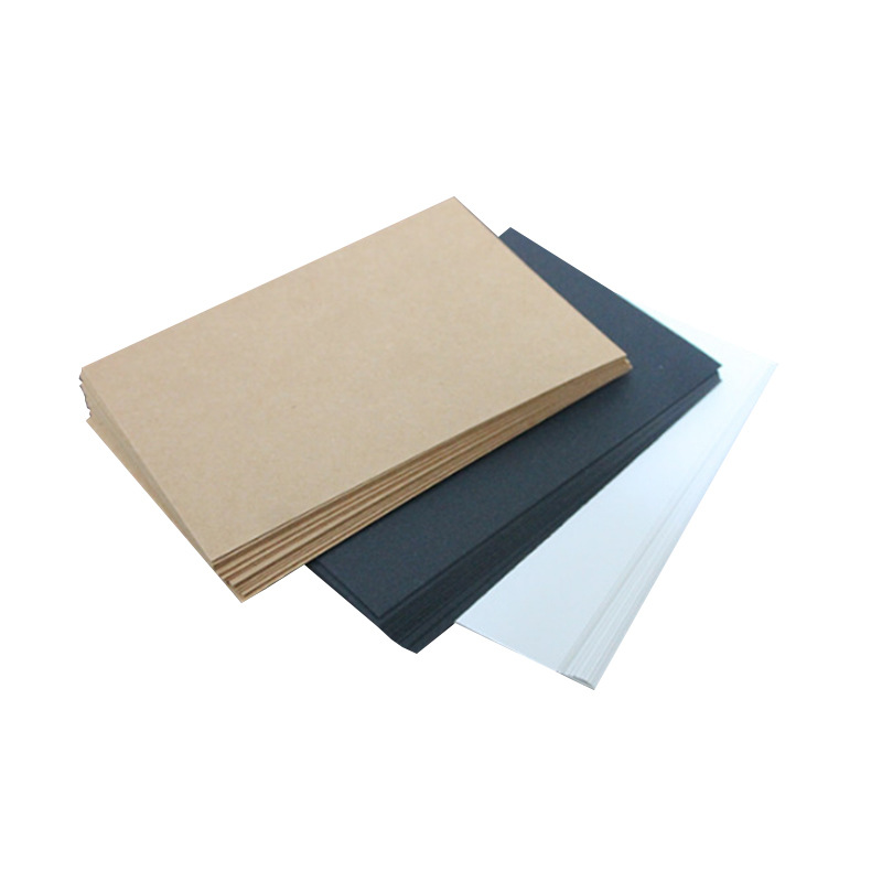 Picture of White cardboard double-sided color lead watercolor graffiti hand-painted simple blank greeting card postcard DIY word card homemade