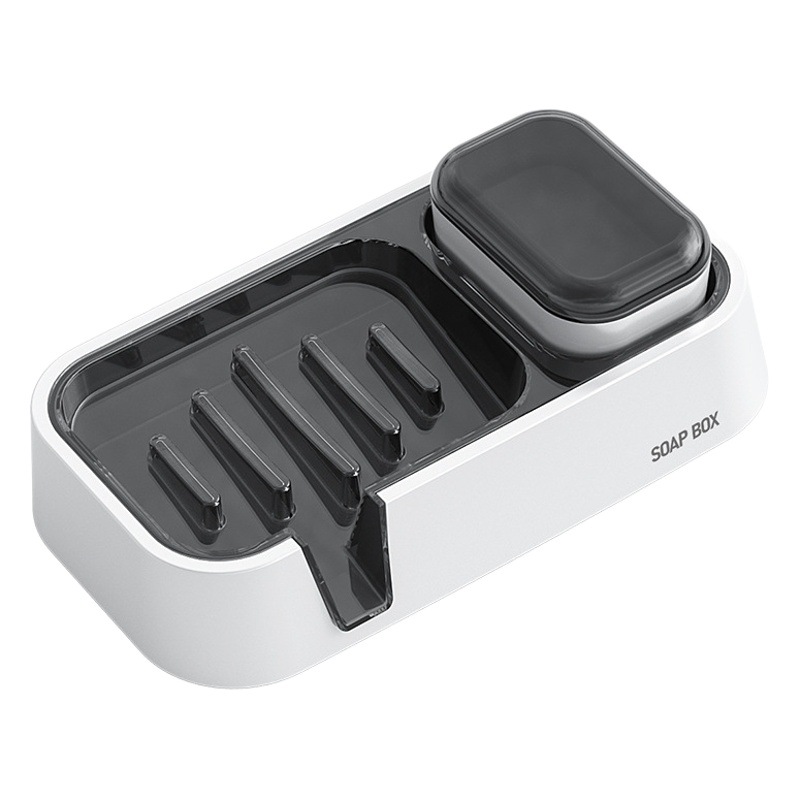Soap Box storage rack household artifact punch-free multi-functional non-water table wall-mounted soap draining rack