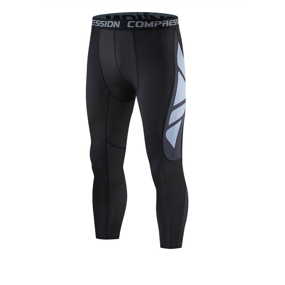 Picture of Amazon Sports Tight Pants American Men's Fitness Running Pants PRO Quick-drying Basketball Cropped Leggings Cross-border