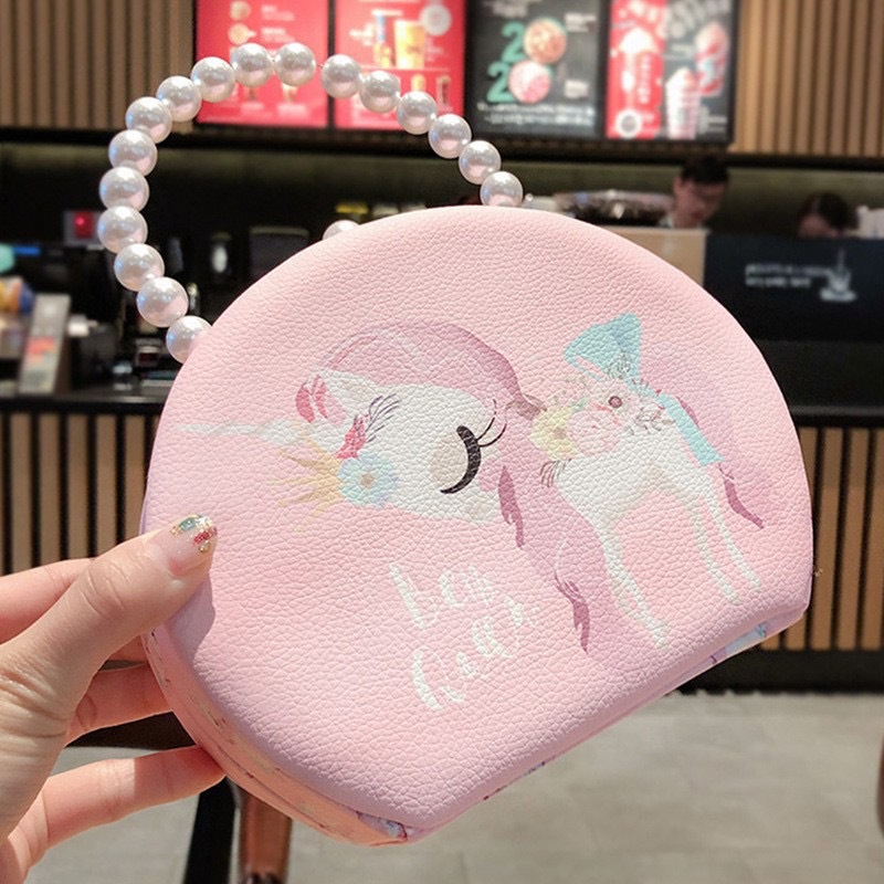 Picture of Cartoon Children's Unicorn Jewelry Box Girls Birthday Gift Jewelry Small Shoulder Bag Girls Toy Bag Manufacturer Wholesale