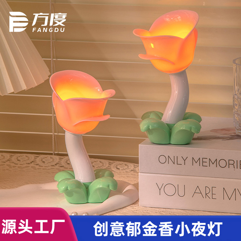 Amazon Cross-border Projection Internet Celebrity Bedside Atmosphere Light LED Electronic Night Light ins Decorative Ornaments Small Table Lamp