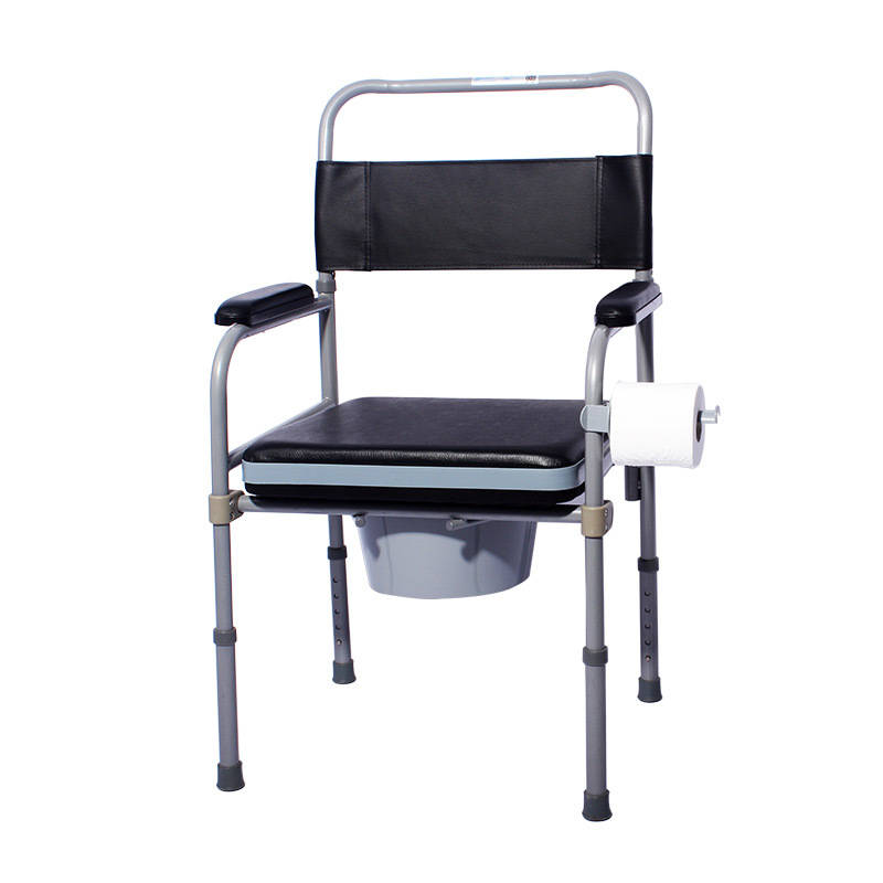 Fushide Toilet Chair Folding Toilet Stool Toilet Chair for the Elderly Thickened Toilet Stool with Potty Pregnant Women's Stool