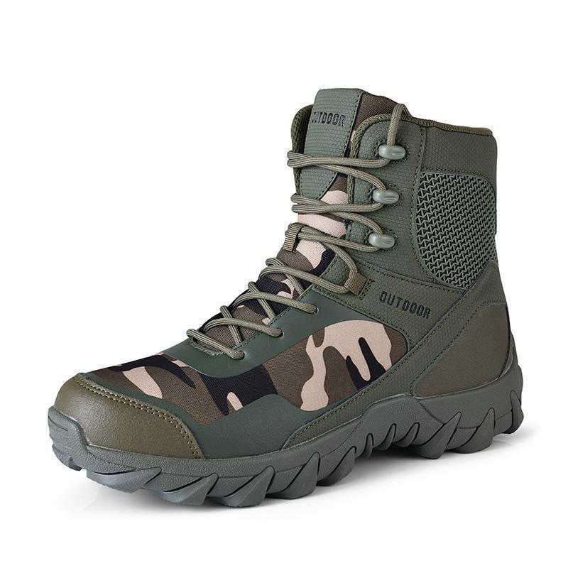 Winter High-top Desert Motorcycle Boots Tactical Special Forces Military Fan Boots Outdoor Sports Desert Boots Cross-border Large Size Export