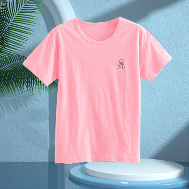 Picture of Boys' Pajamas Children's Summer Pure Cotton Short-sleeved Shorts Girls' Thin Home Clothes suit Big Children's Boys' Air-conditioning Clothes