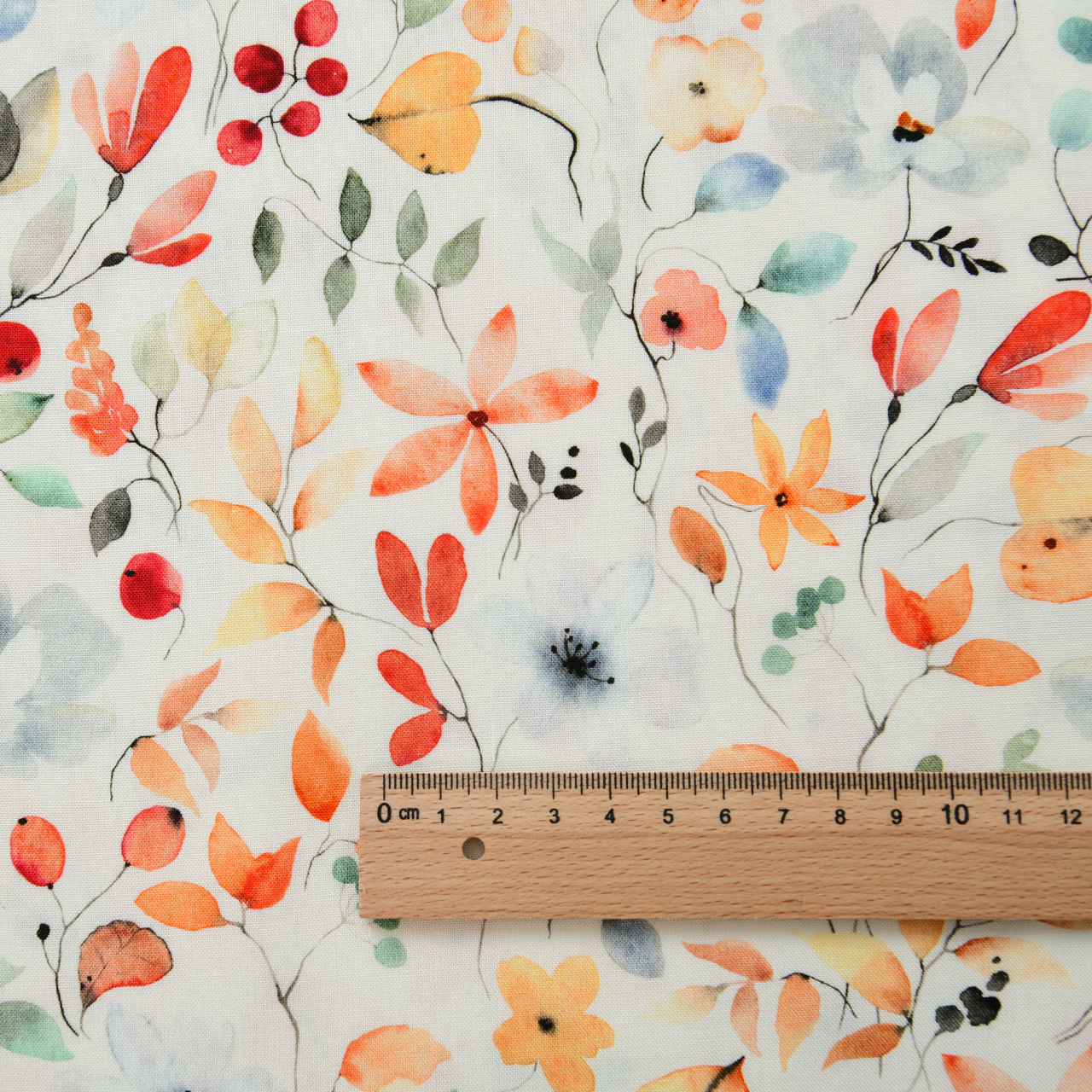 Picture of 20 Pieces of Artificial Cotton Fabric Floral Plant Handmade Clothing Dress Summer Cool Quilt Cotton Silk Cotton Silk Fabric