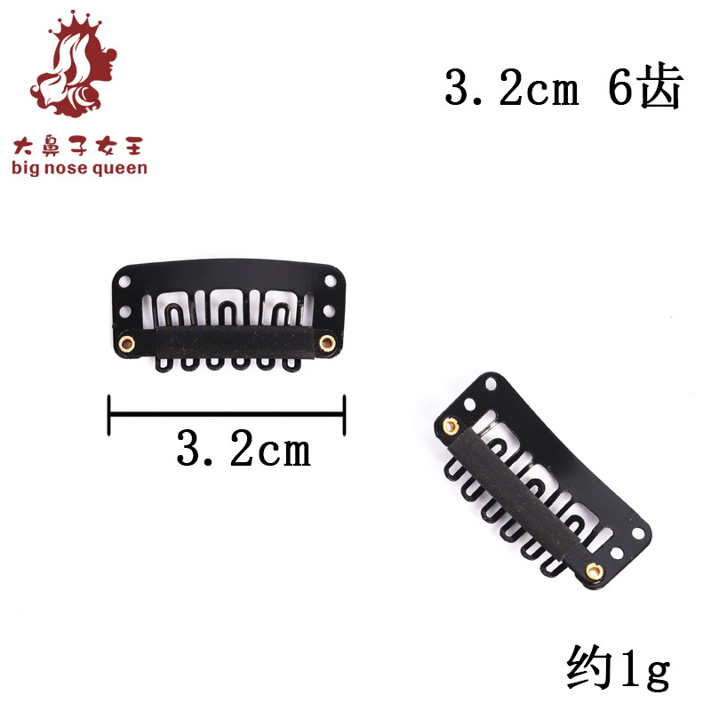 Picture of Children's Wig Hair Extension Hairpin Bb Clip Pet Metal Paint DIY Head Accessories Hair Extension Clip Beret Clip