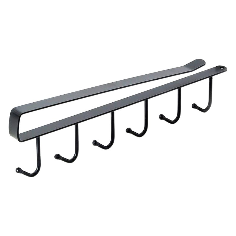 Picture of A169 Kitchen Wrought Iron Seamless Nail-free Hook Cabinet Storage Rack Multi-function Wardrobe Row Hook Finishing Rack
