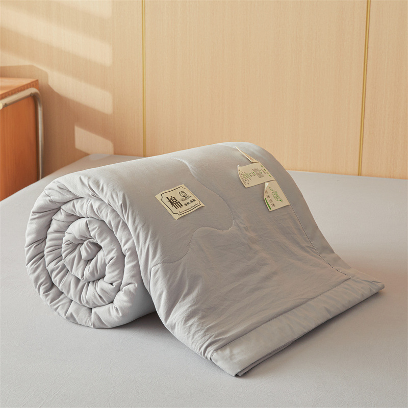 Picture of Class A Xinjiang cotton cotton summer quilt 100 cotton machine washable washable air conditioning single double summer thin quilt