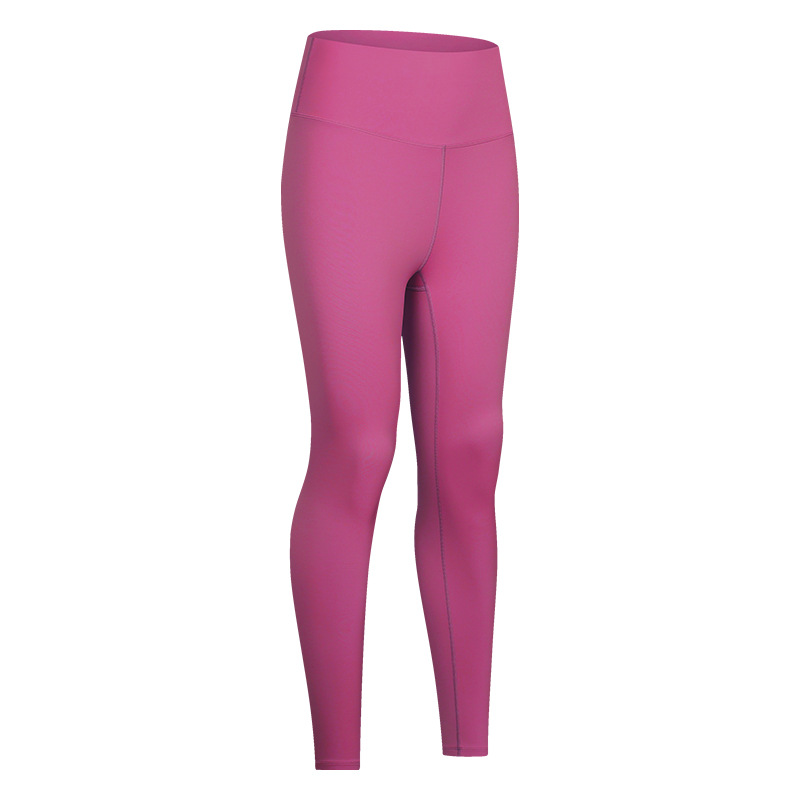 Picture of Spring and Summer New Style Nude Tight Yoga Pants High Waist Elastic Outer Wear Sports Fitness Nine-Point Pants for Women Dl186