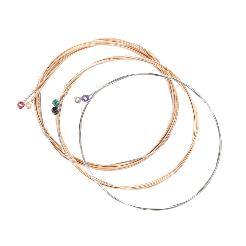 Picture of Guitar Strings Electric Guitar 16052 Brass Set Coated Phosphor Copper Classical Musical Instrument Guitar Acoustic Guitar Strings
