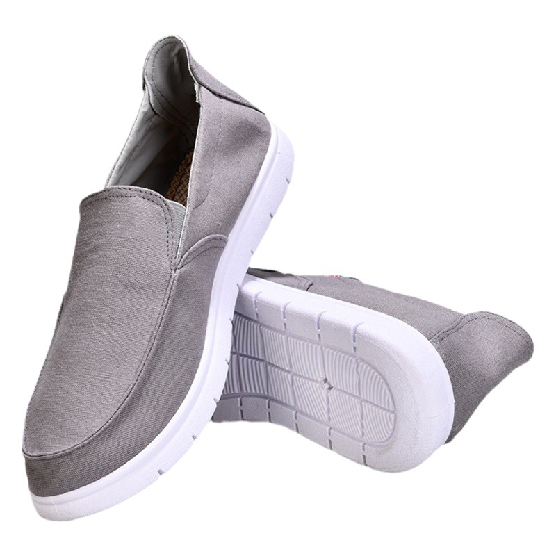 Old Beijing Cloth Shoes 2025 New Men's Shoes Slip-on Lazy Men's Casual Comfortable Canvas Shoes Old Head Shoes