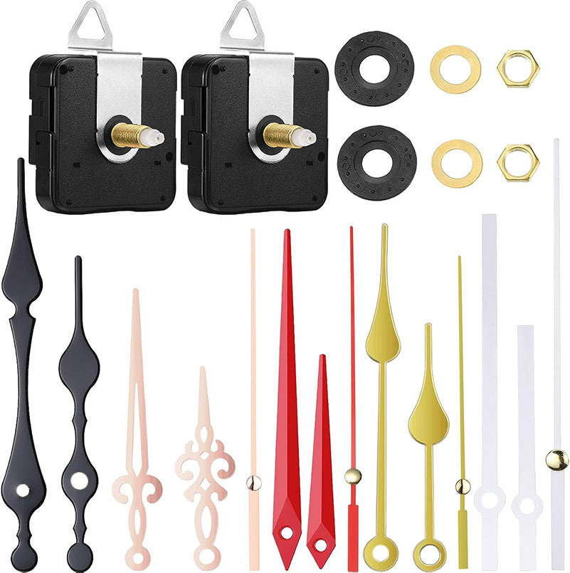 Picture of Cross-border hot selling DIY clock movement mute wall clock accessories clock Wall watch core mechanism 2 Movement +5 sets of clock needle