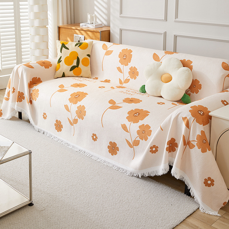 Picture of Sofa Cover Internet Popular Ins Sofa Cushion Cover Towel Anti-Cat Scratch Four Seasons Universal Sofa Cover Multi-Functional Non-Slip Cover Blanket