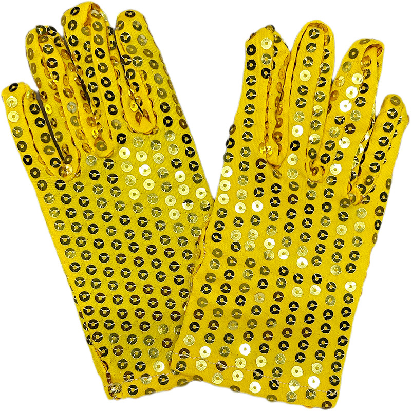 Picture of Children's Day Stage Sequin Gloves Become Children's Performance Dance Gloves for Party Night Dance Performances